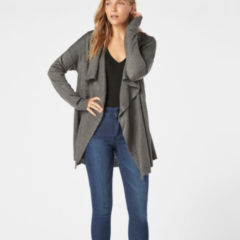 Justfab drape front cardigan sweater, worn once